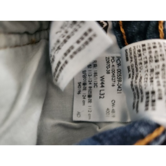 Levis 559 Jeans Mens 44x32 Blue Denim Pants Relaxed Straight Casual Adult - Picture 5 of 8